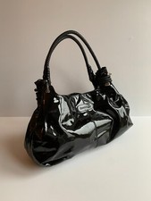 Russell & Bromley patent leather bag bag VGC shoulder tote woven classic