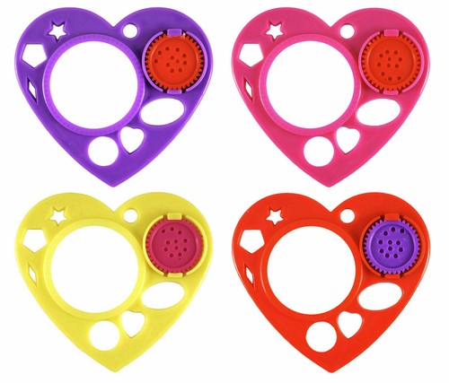 Heart spiral stencils girls - stencils,