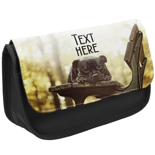 Personalised pencil case - personalised, dog