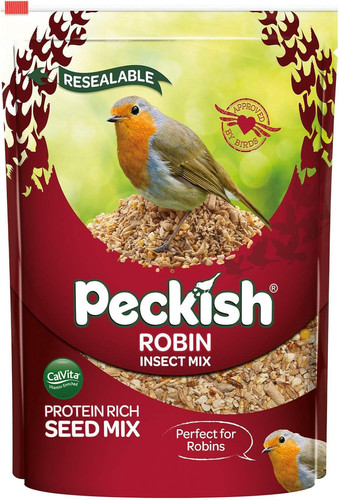 Peckish robin bird - peckish, and