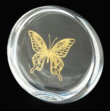 Saint Louis Butterfly Semi Standing Paperweight