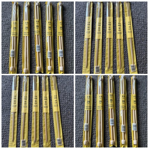 Bamboo knitting needles pair - knitting,