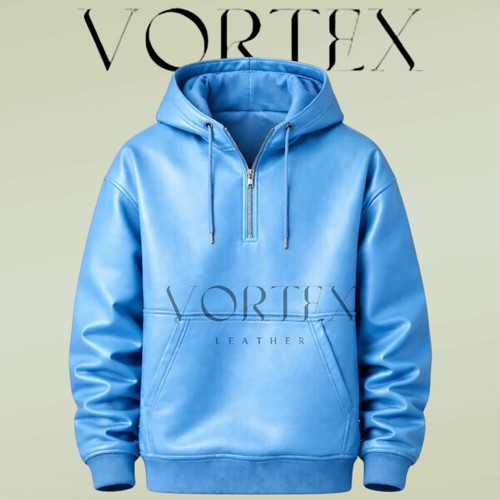 Men skyblue real lambskin - skyblue,
