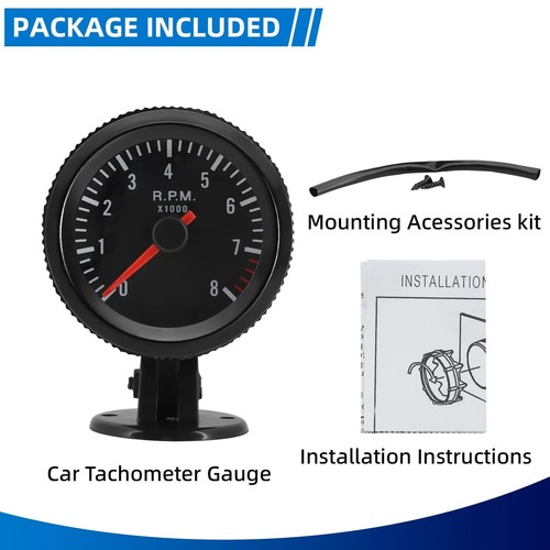 52mm rev counter - 52mm, 0-8000
