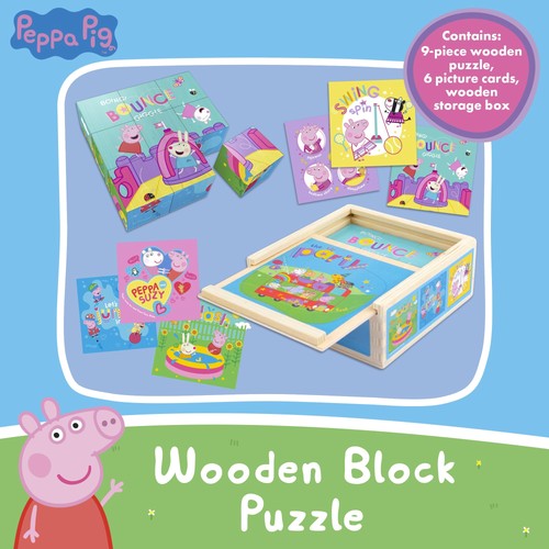 Abeec peppa pig wooden block - peppa,