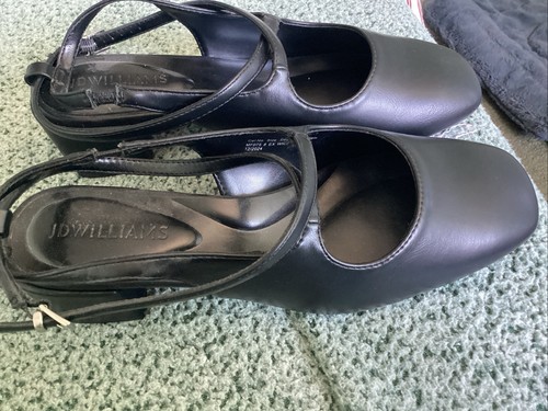 Black sling back shoes size - sling, 8