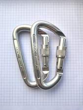 Simond Screwgate Snapgate Carabiners 30KN Pack of 2 Anchor or Belay Systems