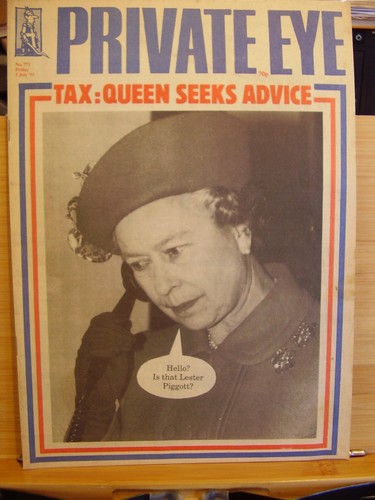 Private eye satirical news mag - news,