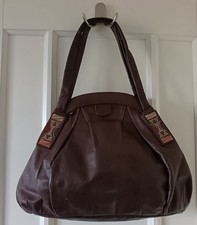 Radley Soft Brown Leather Grab Bag Shoulder Bag Ex Condn Medium Size