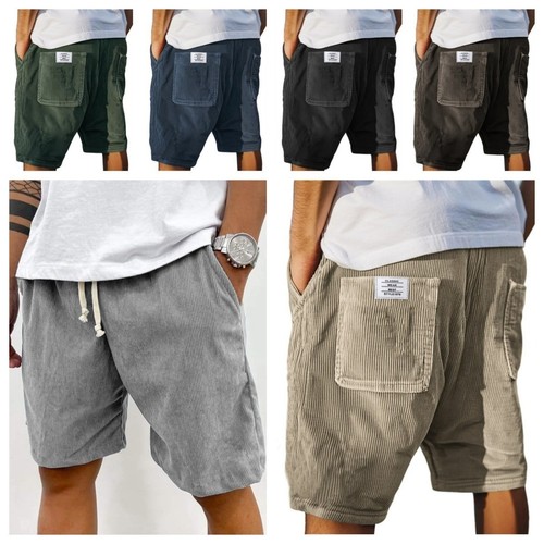 Men shorts casual corduroy - men's,