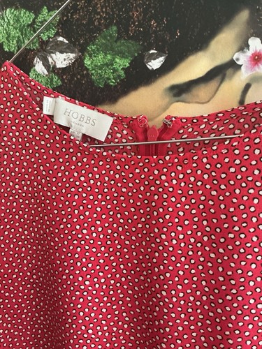 Hobbs casey red vicose - vicose, dress
