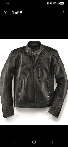 Bmw black leather jacket - black,