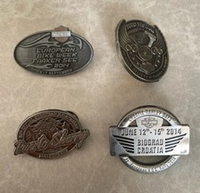 Harley Davidson Motor Cycles European Pin Badges X 4 Brand New