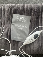 Cozee Home Oversized Wrap with 9 Heat Settings Dark Grey