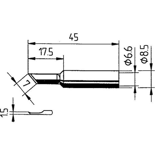 Ersa soldering tip bevelled - soldering,