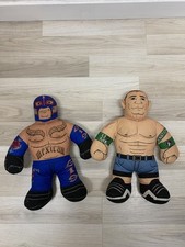 WWE Wrestling Brawlin Buddies Talking 16" John Cena & Rey Mysterio 2011 Soft Toy