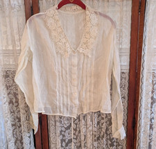 Edwardian Art Deco Ivory Linen