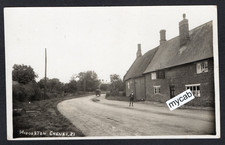 Postcard Middleton Cheney nr Brackley Northamptonshire pub New Inn boy named RP
