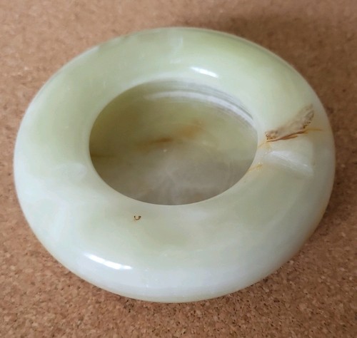 Vintage round onyx ash - onyx, tray