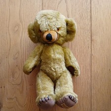 Vintage Merrythought Cheeky Bear Mohair Fully Jointed 24cm With Bells