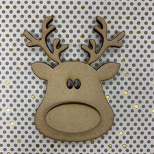 Wooden Reindeer Tag Shape