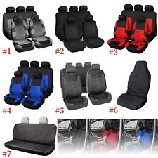 Universal Full Set Car SUV Seat Covers Protectors Front & Rear Fabric Washable