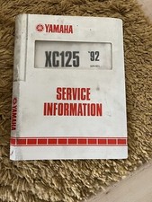 Yamaha XC125 1992 Dealers Service Information/manual,genuine Yamaha,3KR-SE1