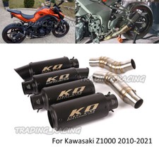 For Kawasaki Z1000 2010-2021 Z1000SX Exhaust System Middle Pipe Slip On Mufflers