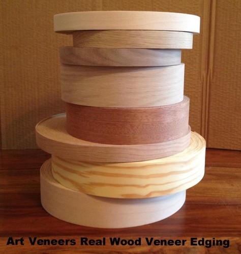 Wood veneer trim pre glued - veneer,