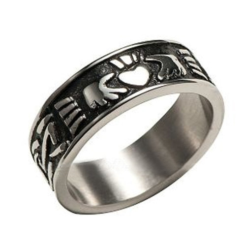 Mens irish claddagh ring - mens,