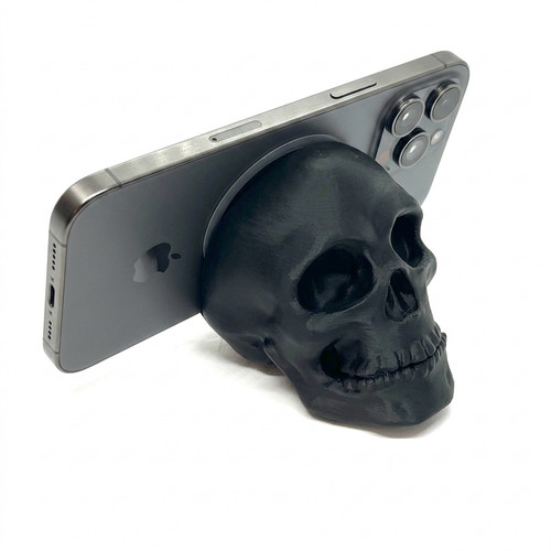 Gothic skull phone stand