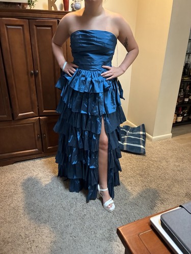 Women strapless blue solid - strapless,