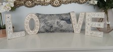 Oblong Cushion Cover Self Piped Trim Grey 50cm X 30cm