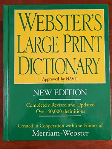 Webster large print - webster's,