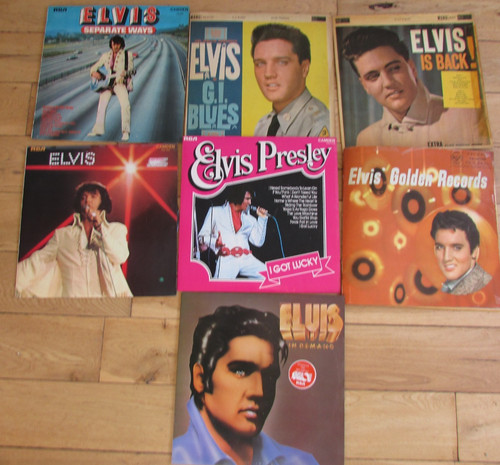 Elvis presley vinyl lps - 7x,