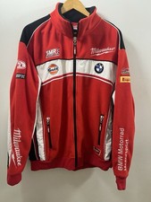 BMW Motorrad Motorsport Milwaukee Racing Fleece Jacket Sweatshirt Size XL
