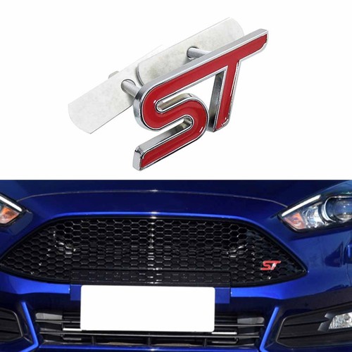 Car alloy metal badge - st, front