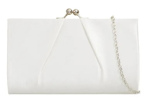 New satin clutch bag - new,
