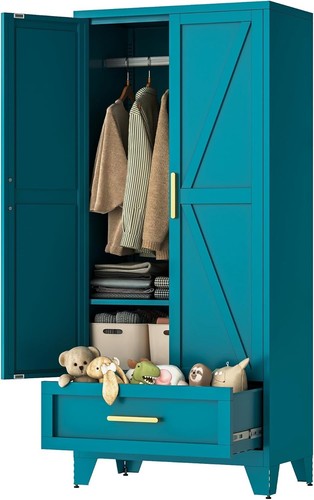 Cofar metal wardrobe - wardrobe, cabinet
