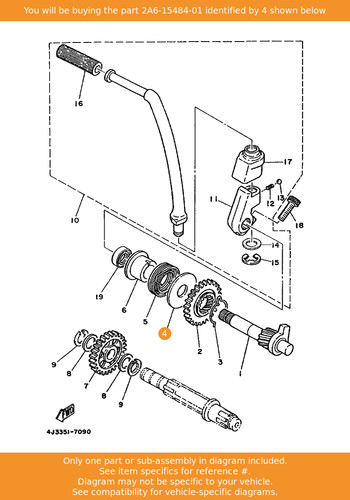 Yamaha clamp 2a6 15484 01 - yamaha, 2a6-15484-01