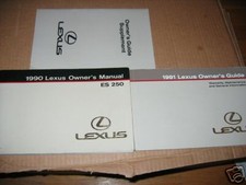 1990 LEXUS ES250 OWNERS MANUAL 00 ES 250 SET