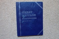 Whitman Folder for Halfpennies,  1937 to Date , No 9680, Clean Used Condition.