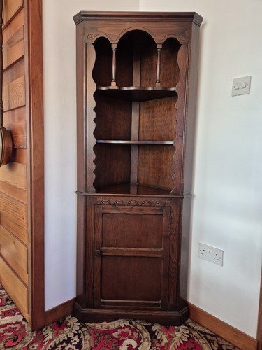 Corner cabinet dark oak - dark,