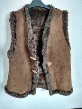 Sheepskin gilet vest waistcoat