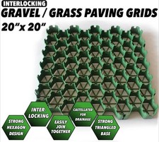 Green Paving Grids Reinforcement Grass Gravel Driveways Paths Garden Car Parks