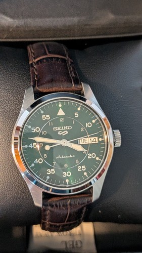 Seiko green dial - green, 21jewels