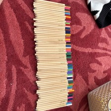 Chad Valley Coloured Pencils X 62, Mostly New And Unsharpened