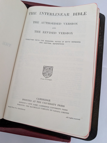 The cambridge interlinear - cambridge,