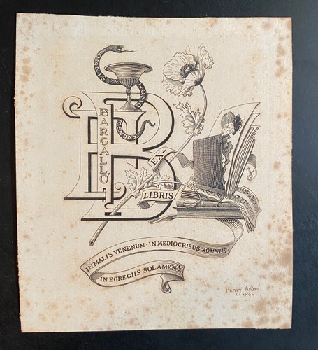 Exlibris medizin henry andré - medizin, henry-andré