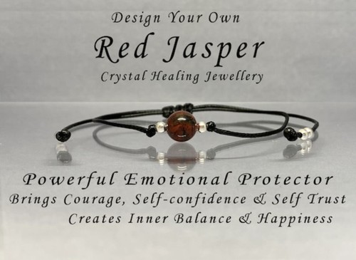 Red jasper healing bracelet - red,